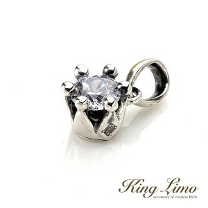 King Limo MICRO CROWN �ޥ��������饦�� ���㡼�� (��������ʤ�) ���� ���󥰥�� ����С�925 ����С����������꡼ �� ����С����㡼�� �ڥ����ȥȥå� �ͥå��쥹 �����