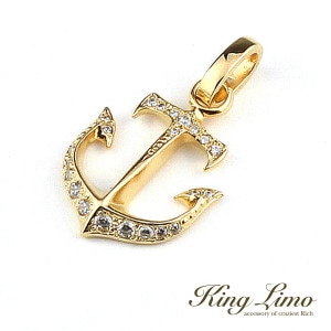 King Limo MICRO ANCHOR �ޥ��������󥫡� ���㡼�� (��������ʤ�) �� �� K18������ɥ����ƥ��� ���󥰥�� ����С�925 ����С����������꡼ �� ����С����㡼�� �ڥ����ȥȥå� �ͥå��쥹 �����