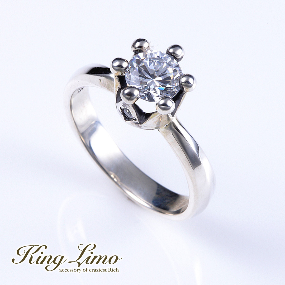 King Limo ROCK　文字リング　 925シルバー King Limo MICRO CROWN マイクロクラウン リング 王冠 キングリモ