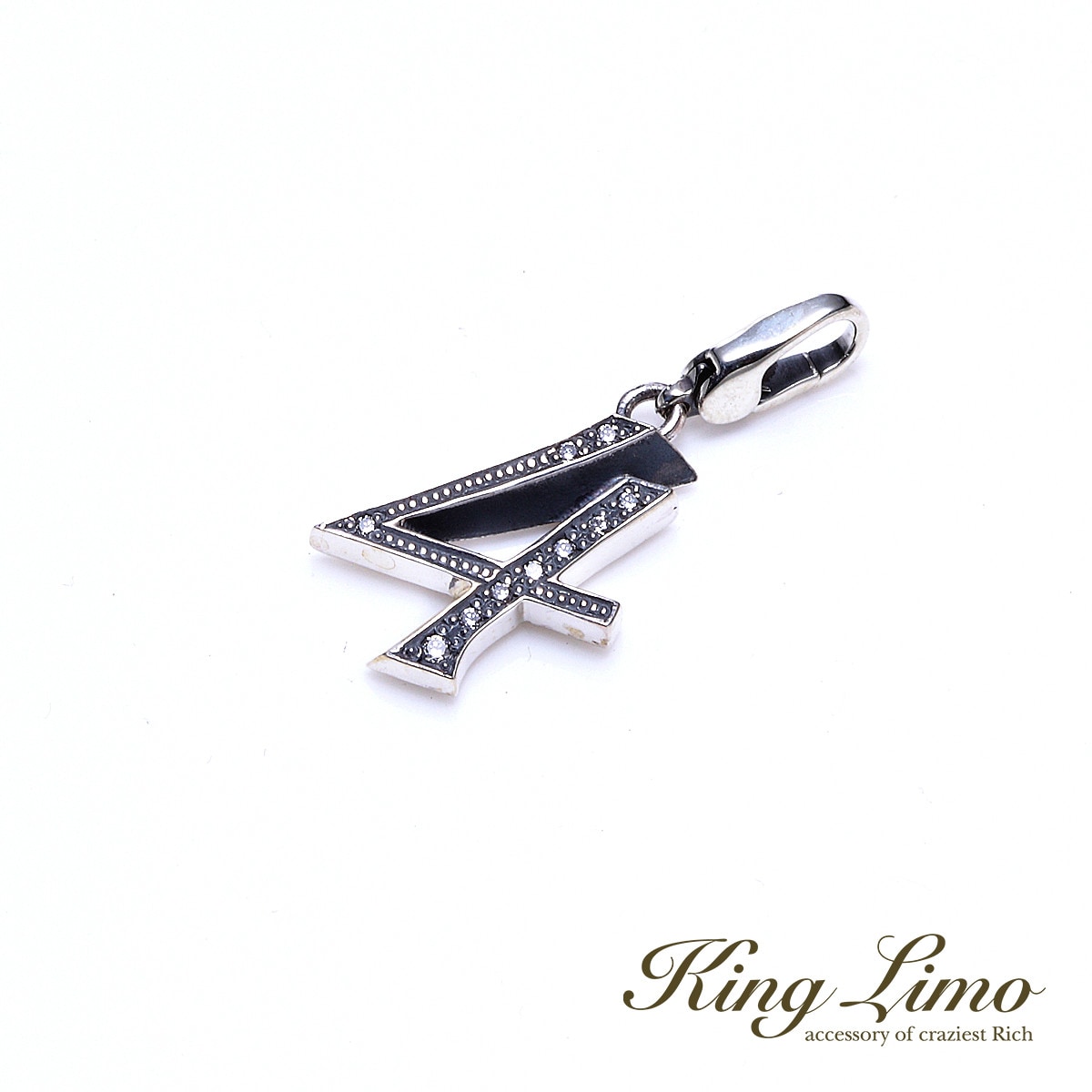 King Limo LUCKY NUMBER NO.4 ラッキーナンバー チャーム (チェーン