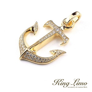 King Limo ANCHOR �ѥ��� ���󥫡� �ڥ����� (��������ʤ�) �� �� K18������ɥ����ƥ��� ���󥰥�� ����С�925 ����С����������꡼ �� ����С��ڥ����ȥȥå� ���㡼�� �ͥå��쥹 �����
