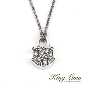 King Limo GALAXY PADLOCK ����饯�����ѥɥ��å� �ͥå��쥹 (���������դ�) ��� ���� �� ���󥰥�� ����С�925 ����С����������꡼ �� ����С��ͥå��쥹 �ڥ����ȥȥå� �����
