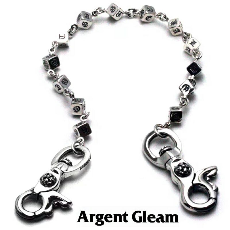 Argent gleam ウォレットチェーン　ジャンク Argent Gleam Classic ウォレットチェーン シルバー 925 メンズ 30