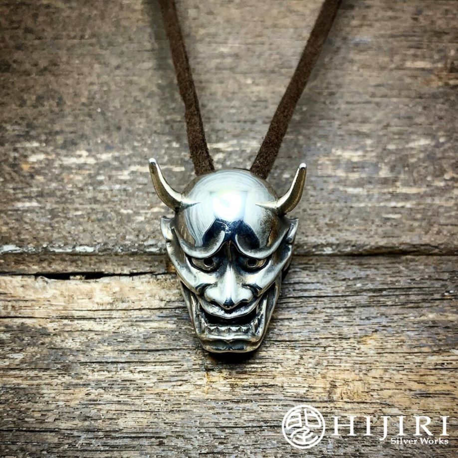 聖 HIJIRI 般若面のペンダント Noh mask “Han-nya” pendant ネックレス
