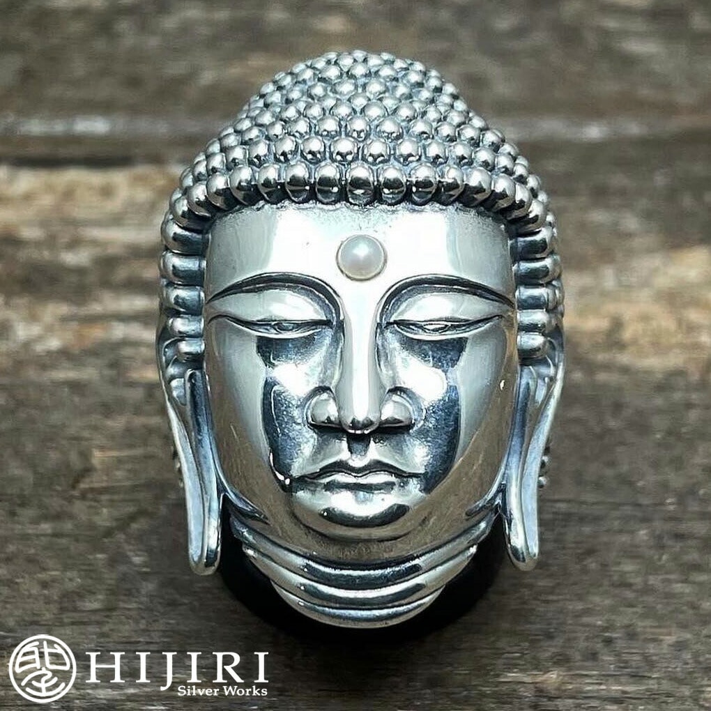 聖 HIJIRI 祈りの仏頭 リング Pray Buddha head ring 指輪 15～35号