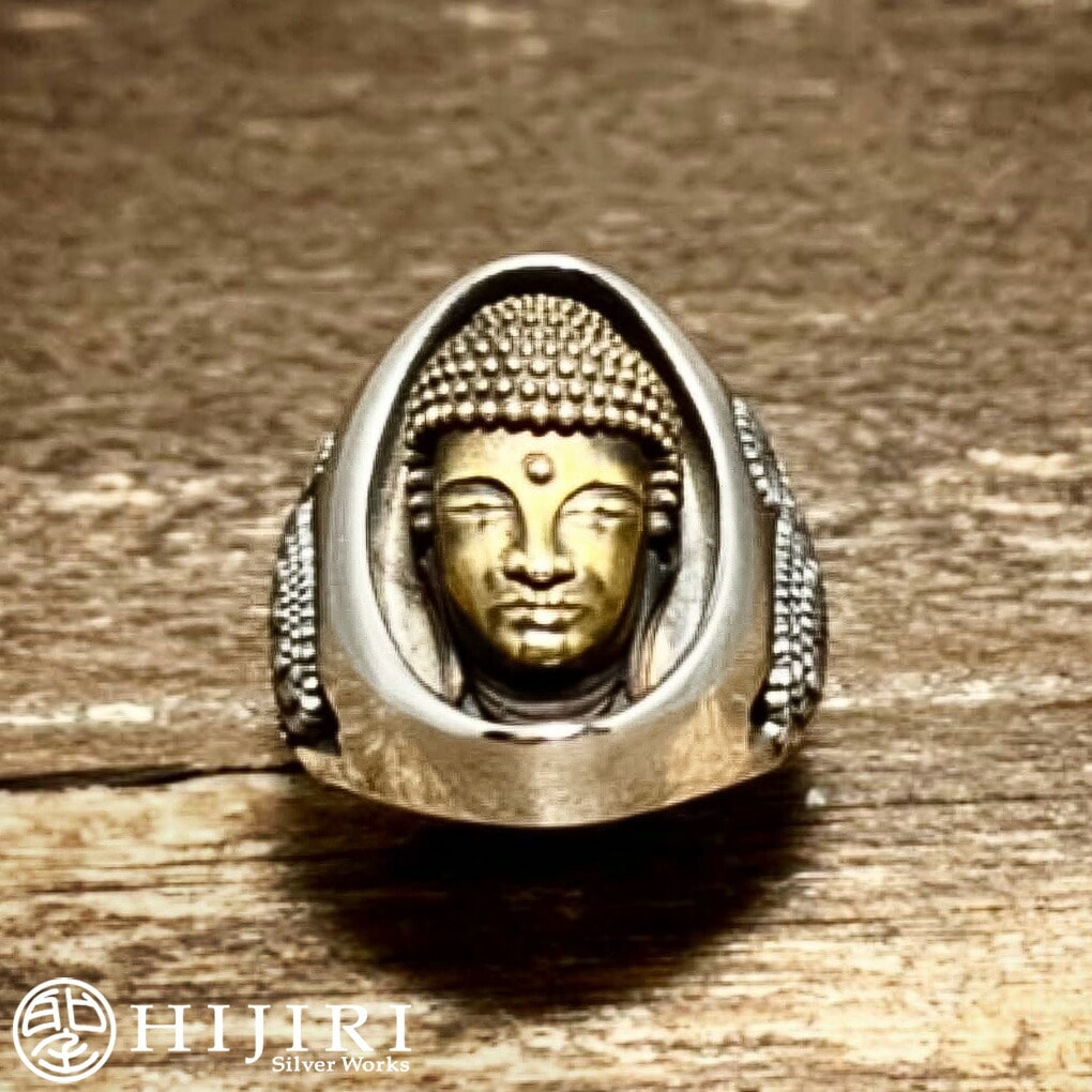 聖 HIJIRI 癒しの仏頭 リング Healing Buddha head ring 指輪 11～35号