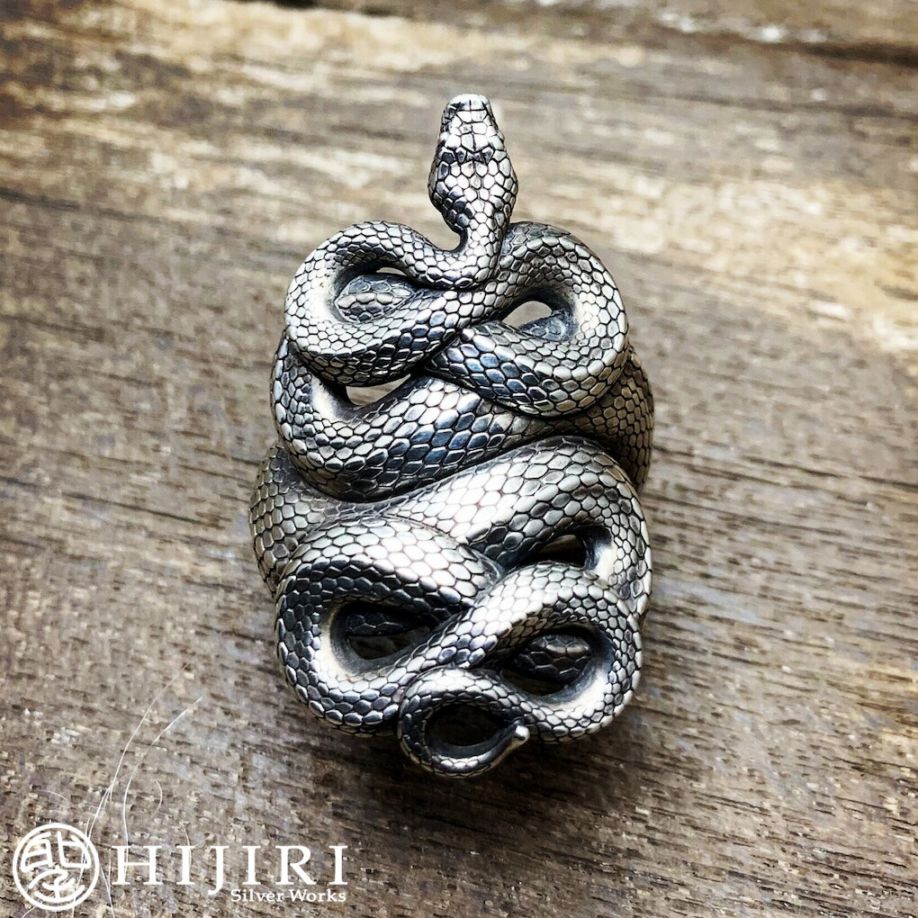聖 HIJIRI 待ち構える蛇のリング Strike position snake ring 指輪 15