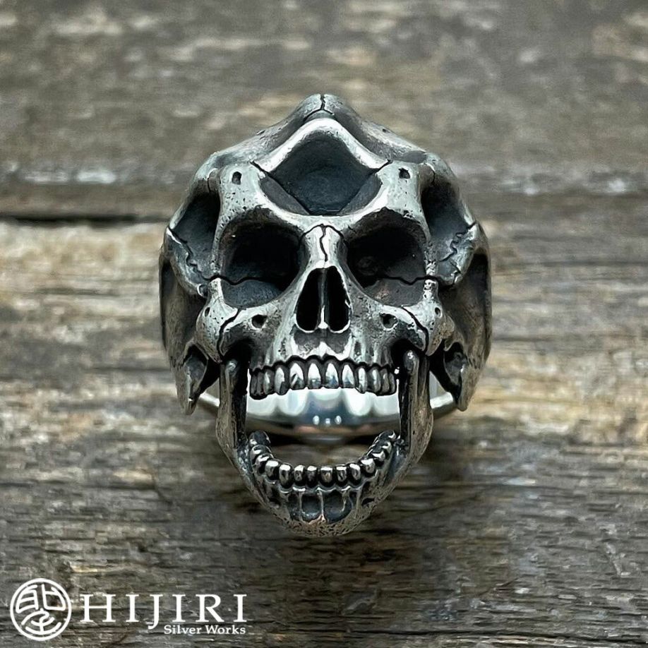 聖 HIJIRI Skull ring look surprised メガテン骸骨の指輪 リング 11
