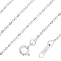 直径1.5mm　50cm【シルバーチェーン】 シルバーボールチェーン　|チェーン・革紐(ネックレス用)