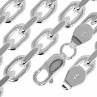 幅約5.9mm 60cm☆送料無料☆ 【シルバーチェーン】 シルバーあずきチェーン 2面カット|チェーン・革紐(ネックレス用)