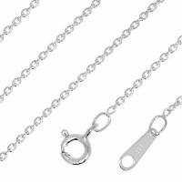 幅約1.3mm　45cm【シルバーチェーン】 シルバーあずきチェーン　|チェーン・革紐(ネックレス用)