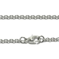 【手入れを気にせず使えます】サージカルステンレスチェーン (丸あずきチェーン) 幅約1.9mm 40cm/45cm/50cm/55cm/60cm|チェーン・革紐(ネックレス用)