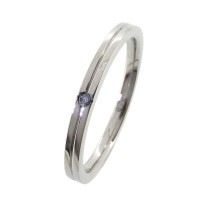 チェックパターン サージカルステンレスリング 7〜15号|レディースアクセサリー