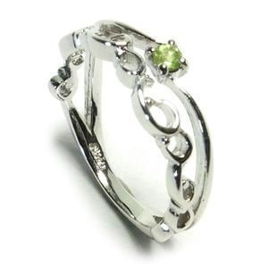 ペリドットアラベスク シルバー ピンキーリング 3〜7号/SILVER925/銀の蔵/レディースリング/LadiesLady's PeridotRing/女性用指輪(ゆびわ)/小指|レディースアクセサ