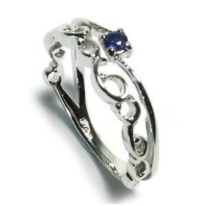 ���ե���������٥��� ����С� �ԥ󥭡���� 3��7��/SILVER925/���¢/��ǥ��������/LadiesLady's SapphireRing/�����ѻ���(��Ӥ�)/����/���ե�����