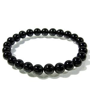 黒水晶 モリオン ブレスレット 18mm 黒水晶 ブレス 一点物 [送料無料] 111