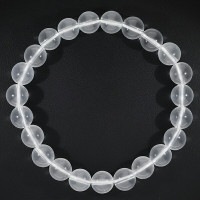 ミルキークォーツ ブレスレット 8mm 16cm～17.5cm S～L サイズ 天然石