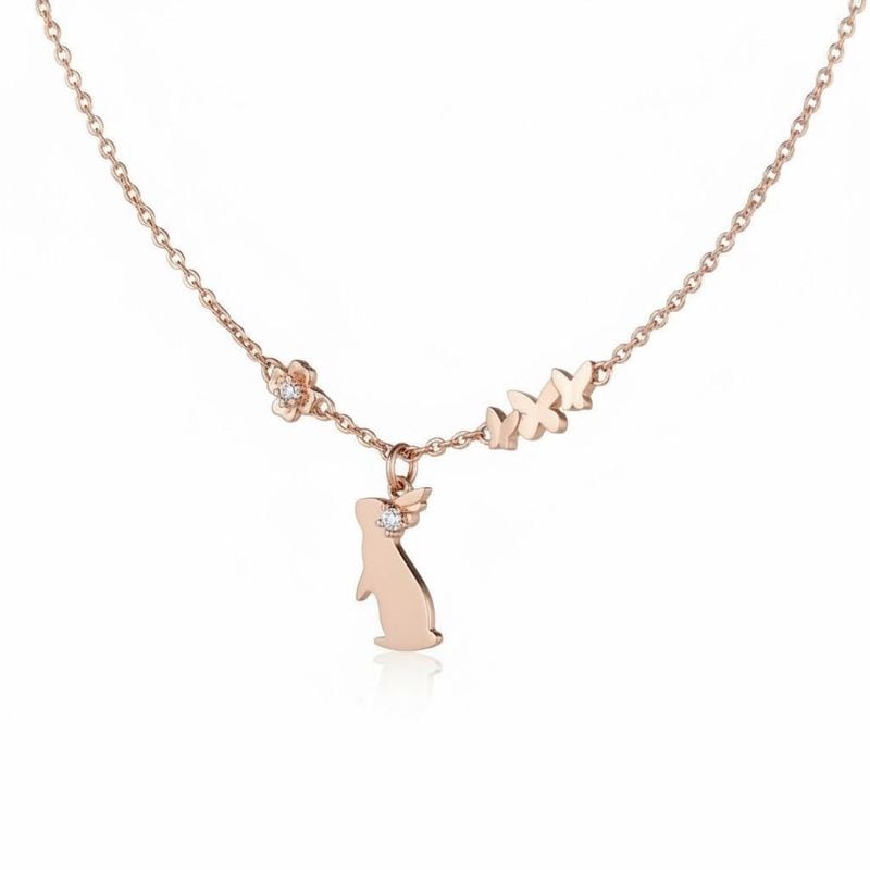 ≪SERASTINY / セラスティニー≫ シルバー製 -蝶うさぎ-/ネックレスPG