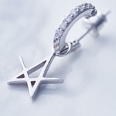 ≪Crescent Luna/クレセントルナ≫ESTRELLA FUGAZ PIERCE/エストレラフガーツピアス SILVER