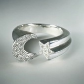 ≪Crescent Luna/クレセントルナ≫ LUNA ESTRELLA RING TYPE B　シルバー