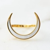 ≪Crescent Luna/クレセントルナ≫CONCHA LUNA RING /コンチャルナリング GOLD