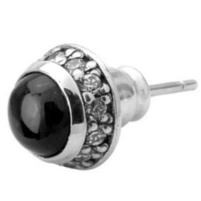 ≪アルテミスクラシック≫ラウンドブラックスターピアス