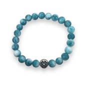 ≪Artemis Classic/アルテミスクラシック≫海色水晶数珠ブレスレット8mm　ACB0112