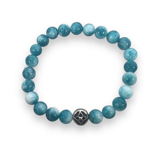 ≪Artemis Classic/アルテミスクラシック≫海色水晶数珠ブレスレット8mm ACB0112