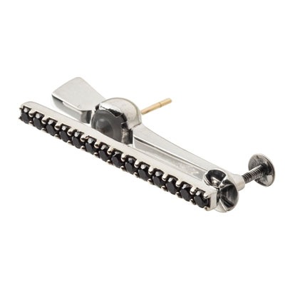 ≪Artemis Classic/アルテミスクラシック≫イヤークライマーバーピアスBK ACE0163