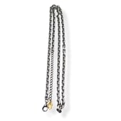 ≪アルテミスクラシック≫4面カットあずきシルバーチェーン4mm燻し ACCN0072