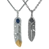 販売終了≪アルテミスクラシック≫ペア販売/イカロスフェザーペンダント(ラージ&スモール:ブラック)