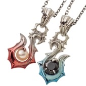 ≪Artemis Kings/アルテミスキングス≫ペアセット 青彩＆赤彩フィッシュフックペンダント AKE0120 AKE0121
