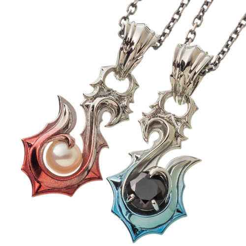 ≪Artemis Kings/アルテミスキングス≫ペアセット 青彩＆赤彩フィッシュフックペンダント AKE0120 AKE0121
