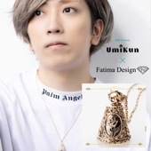 ≪うみくん × GINTOKI コラボアクセサリー Vol.4≫ペンダント K10製ピンクゴールド