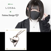 ≪しじたみん企画(仮) × Fatima Design コラボアクセサリー≫詩人さんモデル SV製ペンダント/ピンクゴールドカラー