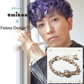 銀時Presents≪うみくん × Fatima Design コラボアクセサリー　Vol.3≫ブレスレット　K10　ピンクゴールド