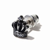 ≪FatimaDesign/ファティマデザイン≫ファティマ・クラウン　ピアス　クリア / シルバー925