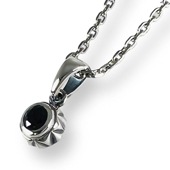 ≪FatimaDesign/ファティマデザイン≫デイスター・チャームペンダントBK (チェーン付)