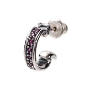 ≪FatimaDesign/ファティマデザイン≫サン・シュエールピアス　ルビー/シルバー925