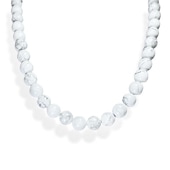 ≪FatimaDesign/ファティマデザイン≫ストーンネックレス・ハウライト　10mm玉