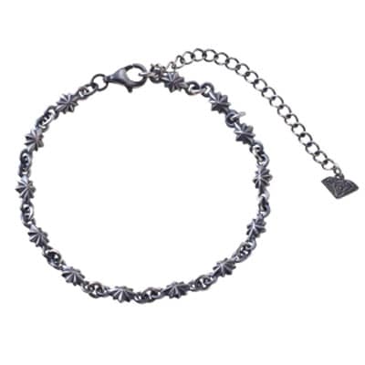 ≪FatimaDesign/ファティマデザイン≫スターダストチェーンブレス/燻し加工