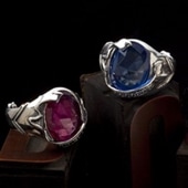 ≪FatimaDesign/ファティマデザイン≫ペアセット販売/オーブリング RED&BLUE