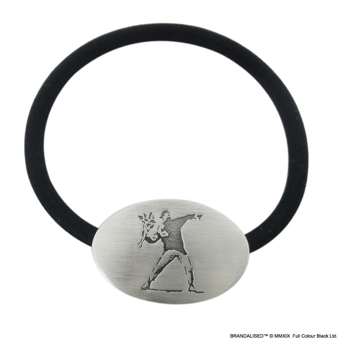 販売終了≪Fatima Design×BRANDALISED?公式コラボアクセサリー≫Banksy ”Flower Bomber” Hair tie/バンクシー フラワーボンバーヘアゴム