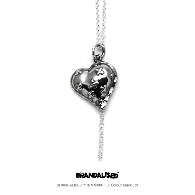 販売終了≪cooldust×BRANDALISED公式コラボアクセサリー≫バンクシー バンデージドハートペンダント Banksy Bandaged Heart Pendant/BBF-002N