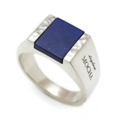 ≪DAgDART/ダグダート≫【MOCHA】ラピスラズリ×シルバーリング /DR-304LL　刻印可