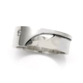 ≪DAgDART/ダグダート≫【Glass】キュービックジルコニア×シルバーリング /DR-285CZ　刻印可能