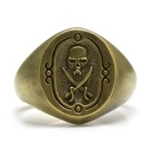 ≪DAgDART/ダグダート≫【Bad fellows】スカルモチーフ 真鍮リング /刻印可能