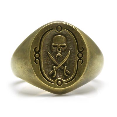 ≪DAgDART/ダグダート≫【Bad fellows】スカルモチーフ 真鍮リング /刻印可能