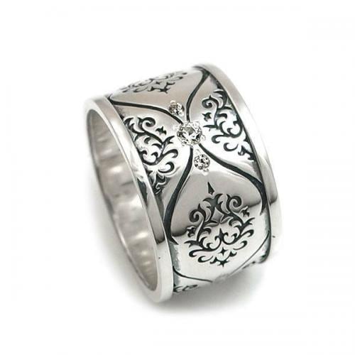 ≪DAgDART/ダグダート≫【MOCHA】キュービックジルコニア×シルバーリング /刻印可能