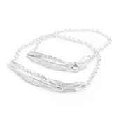 ≪DAgDART/ダグダート≫【ペア】選べる誕生石　フェザー シルバーペアブレスレット 